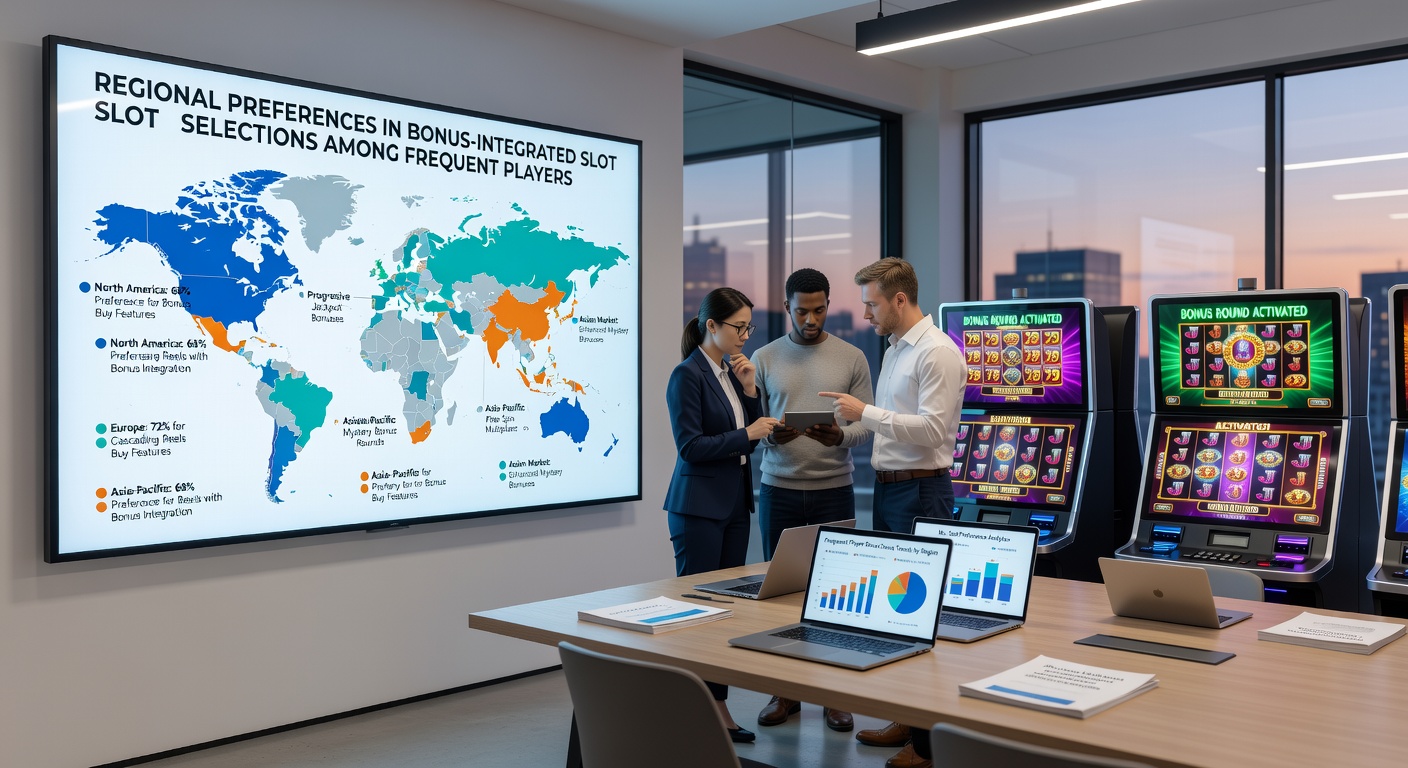 Mobile device usage statistics illustrating slot game selections integrated with regional bonus preferences